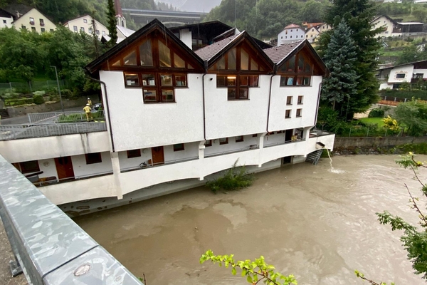 Unwetterlage über dem Bezirk Landeck