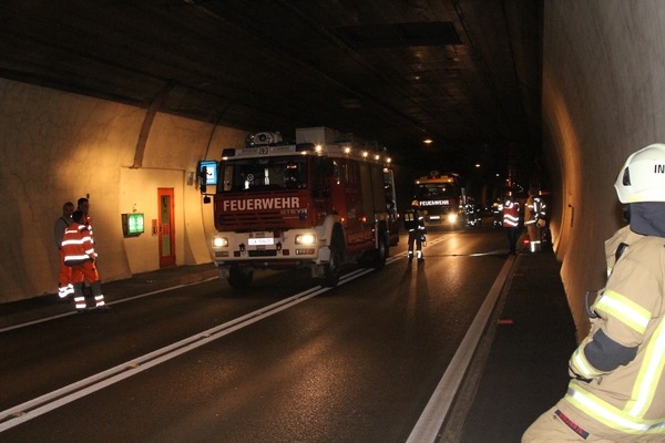 LKW-Brand im Landecker Tunnel – Tunnelübung der Feuerwehren Landeck und Zams