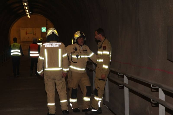 Großübung im Arlbergtunnel