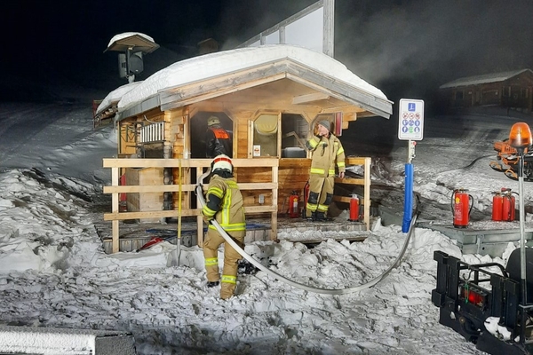 Brand im Skigebiet von Nauders