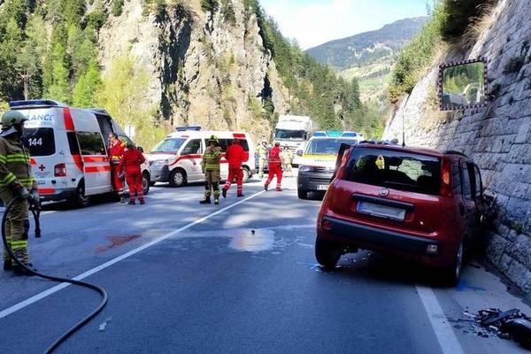Verkehrsunfall auf der Reschenbundesstraße