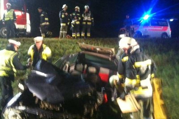 Verkehrsunfall auf der Reschenbundesstraße bei Tösens