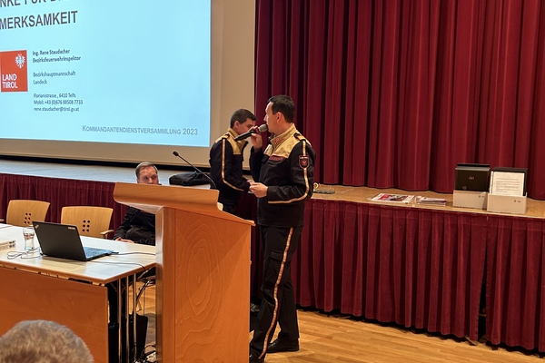 Kommandanten Dienstversammlung in Landeck