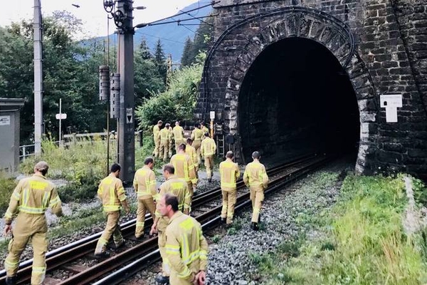 Begehung des ÖBB Moltertobel Tunnel in Strengen.