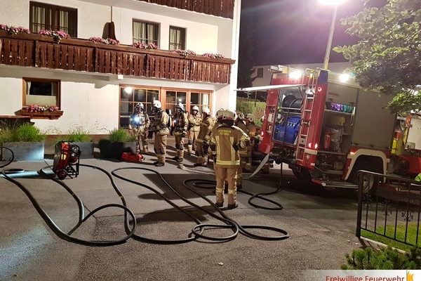 Rauchentwicklung in einem Hotelbetrieb