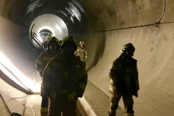 Durchbruch im Tunnel Nord beim GKI in Prutz