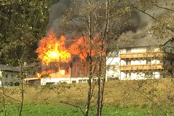 Brand eines Wirtschaftsgebäudes in Schnann
