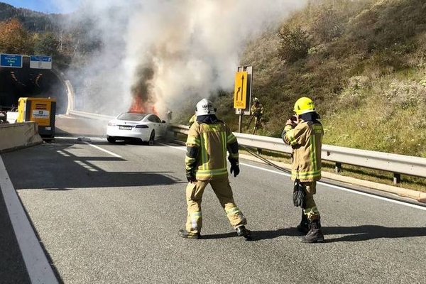 Verkehrsunfall auf der Arlberg Schnellstraße