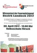 Wissenstest der Feuerwehrjugend Bezirk Landeck 2017