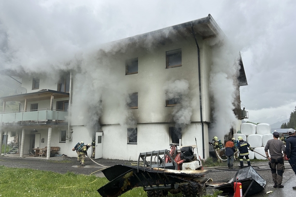 Brand Bauernhof in Pfunds