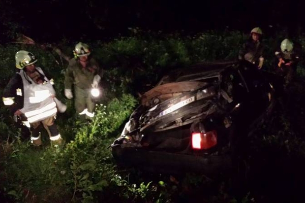 Fahrzeugabsturz bei Schloß Bernegg, Kauns