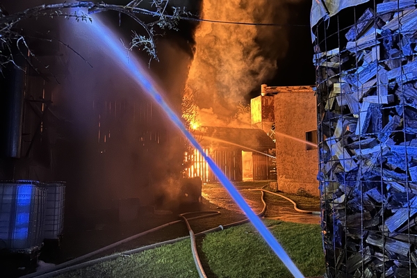 Großbrand in Schönwies