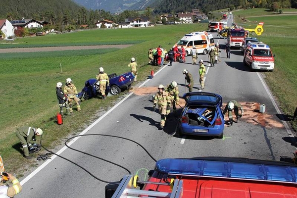 Verkehrsunfall auf der B180 Reschen Bundesstraße