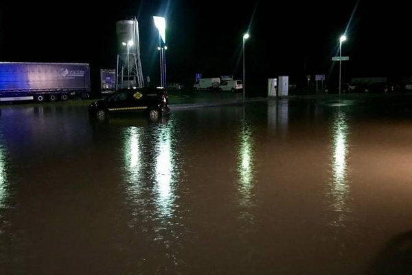 Im Stanzertal führte am Mittwoch den 1.8.2018 gegen 18:30 Uhr  starker Regen und Hagel zu massiven Murenabgängen