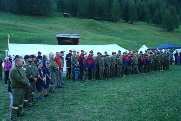 Zeltlager der Feuerwehrjugend in der Pfundser Tschey