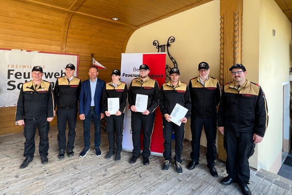 Wissenstest der Feuerwehrjugend in Schnann