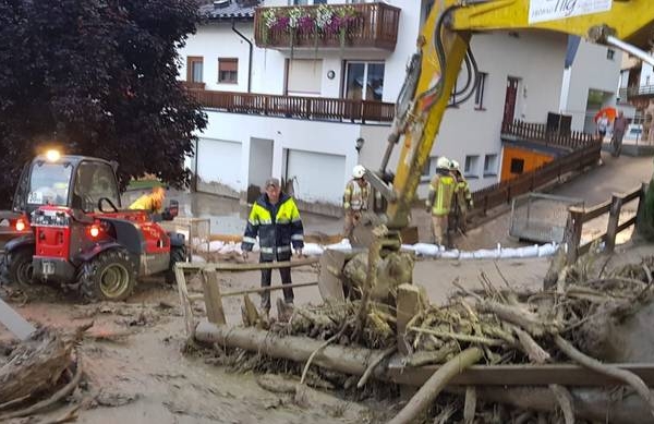 Pettneu wieder von einem Murenabgang betroffen.