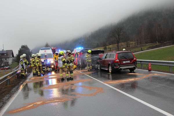 Verkehrsunfall auf der B180 Reschenbundesstraße