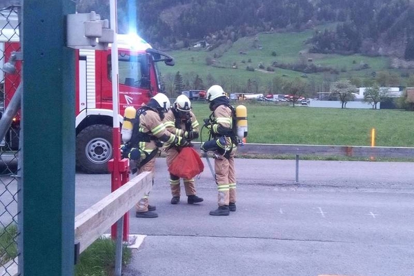 Atemschutzabschnittsübung des Abschnittes 2 im Klärwerk Prutz/Faggen