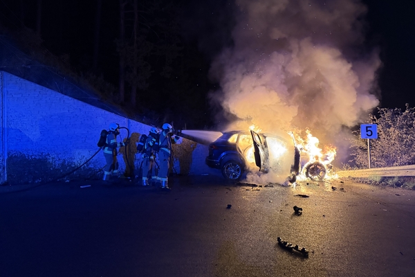 VU Brand auf der L19 Serfauser Landesstraße