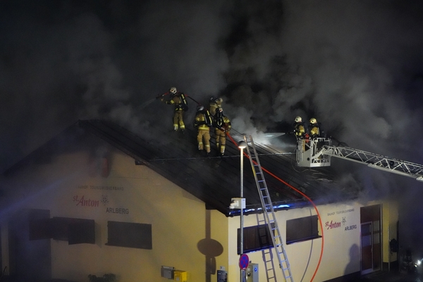 Großbrand in St. Anton am Arlberg