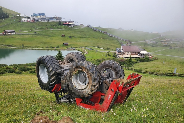 Traktorabsturz in Serfaus