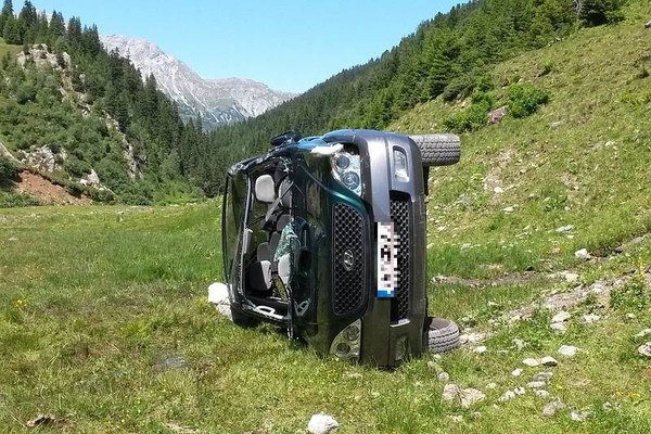 Verkehrsunfall in St. Anton - Moostalweg