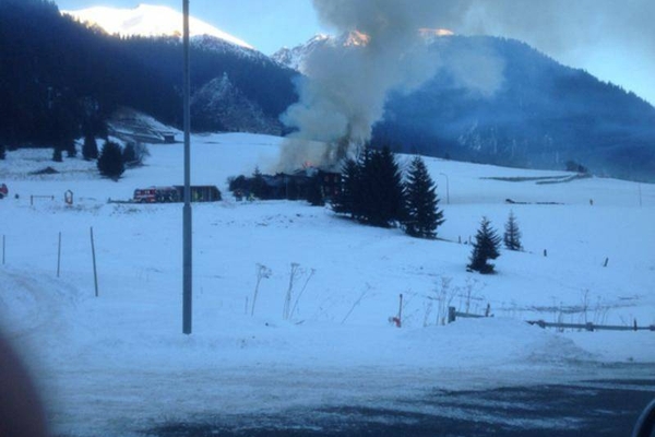 Holzhaus in Ischgl / Mathon bei Brand zerstört