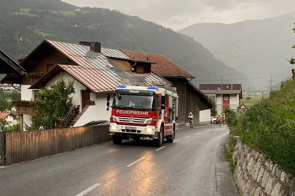 Gewitter und Sturmböen sorgten für mehrere Feuerwehreinsätze