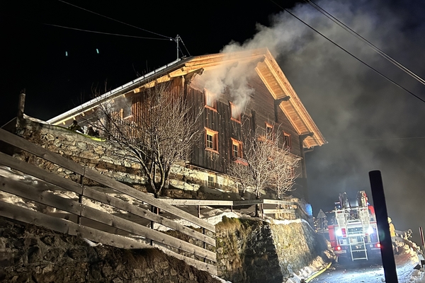 Dachstuhlbrand in Kappl