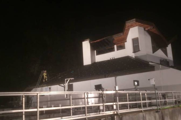 Brand im Klärwerk Prutz