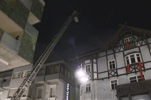 Übung des Abschnitts Landeck im Stadtzentrum