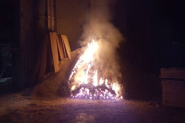 Brand in einem Sägewerk in St. Anton / St. Jakob