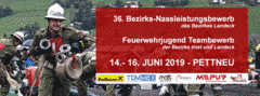 36. Bezirks- Nassleistungsbewerb des Bezirkes Landeck und Feuerwehrjugend Teambewerb der Bezirke Imst und Landeck vom 14. bis 16. Juni 2019 in Pettneu.