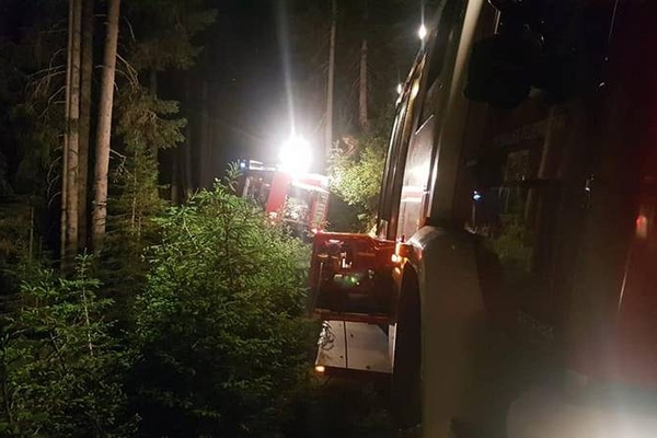 Waldbrand durch Blitzschlag in St. Anton