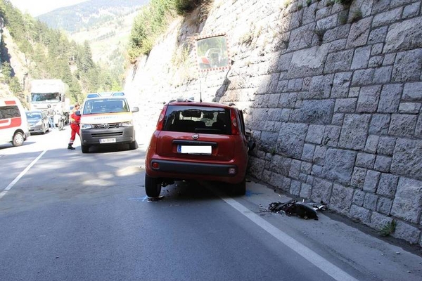 Verkehrsunfall auf der Reschenbundesstraße