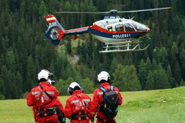 Länderübergreifende Waldbrandübung in der Schweiz/Samnaun -  14.09.2013