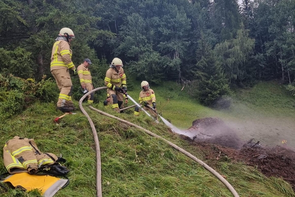 Waldbrand in Ladis