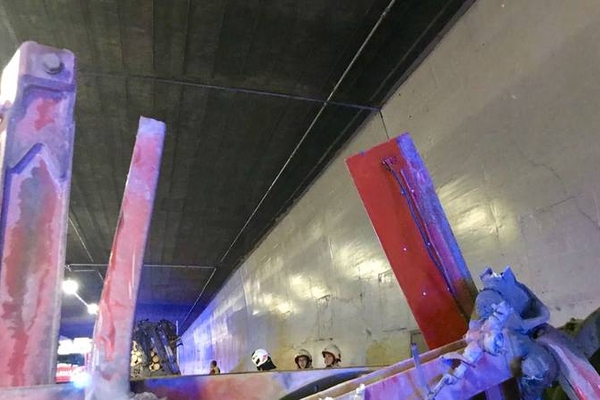 Verkehrsunfall im Arlbergtunnel