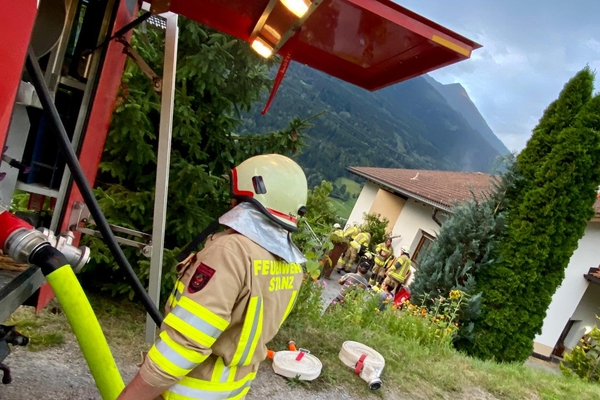 Gebäudebrand in Stanz