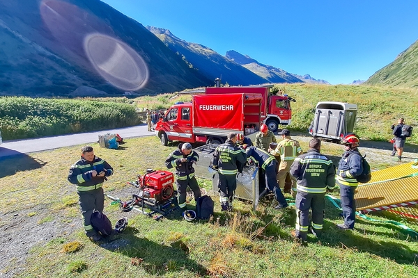 Erfolgreiche Waldbrandübung in Galtür
