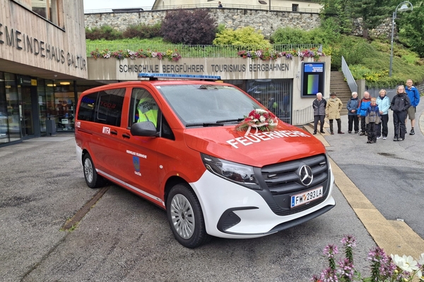 Neues Mannschaftstransportfahrzeug für die FF Galtür