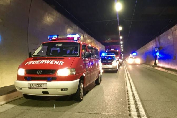 Verkehrsunfall im Arlbergtunnel