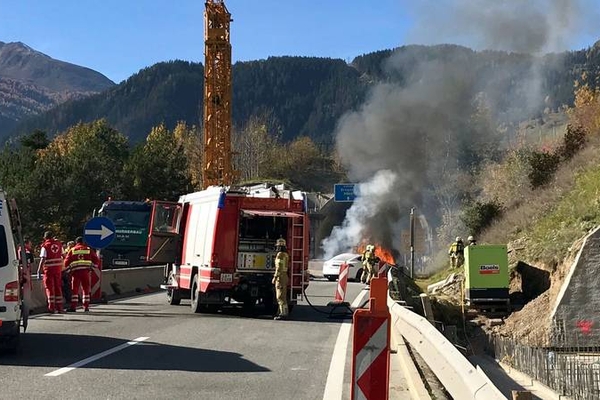 Verkehrsunfall auf der Arlberg Schnellstraße