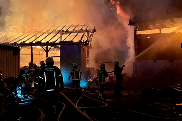 Großbrand in Pfunds