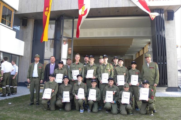 Wissenstest der Feuerwehrjugend in Serfaus