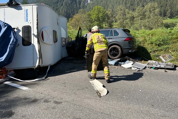 Verkehrsunfall auf der B180 in Ried i.O.
