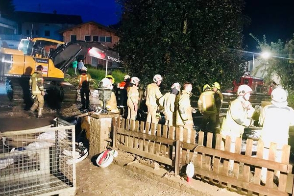 Pettneu wieder von einem Murenabgang betroffen.