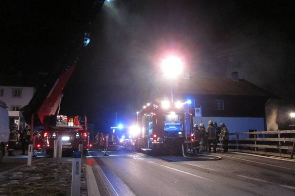 Brandalarm in Fließ