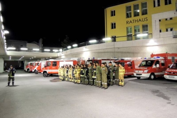 KHD Übung mit Feuerwehren der Bezirke Landeck und Imst in St. Anton